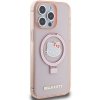 Hello Kitty HKHMP15XHRSGEP iPhone 15 Pro Max 6.7 różowy/pink hardcase Ring Stand Glitter Electrop Logo MagSafe